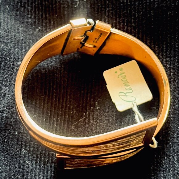 Vintage Renoir Copper Bracelet & Earrings Set - Mid-Century - Picture 4 of 6